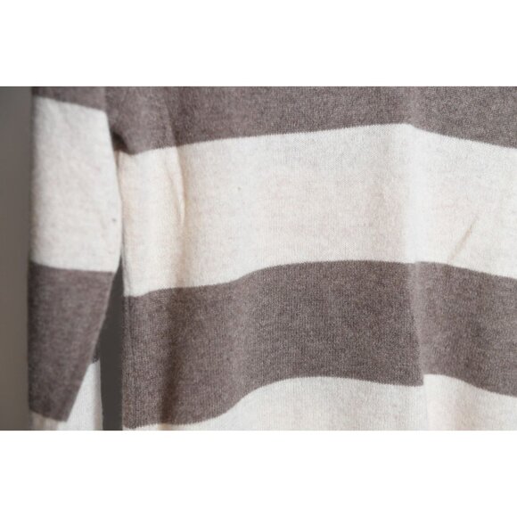 Fenn Wright Manson 2 Ply Cashmere Brown and Ivory Sweater Womens Size M - Picture 5 of 11